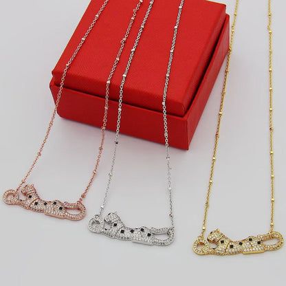 [Triumph Jewelry]PANTHERE PAVED DIAMOND NECKLACE