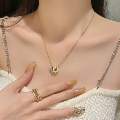 [Triumph Jewelry]LOVE 6 DIAMOND PENDANT NECKLACE