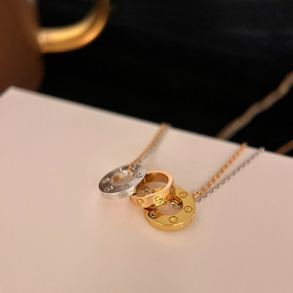 [Triumph Jewelry]LOVE 6 DIAMOND PENDANT NECKLACE