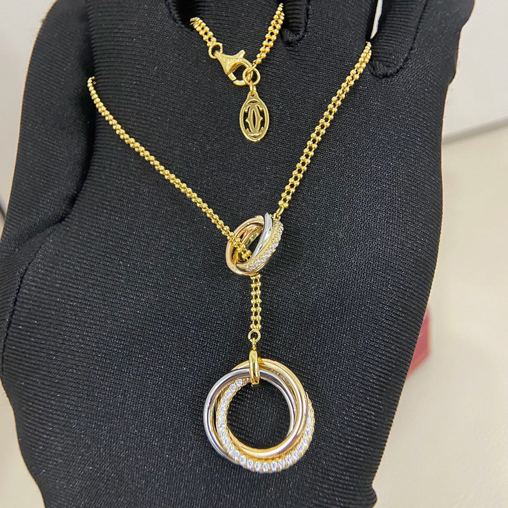 [Triumph Jewelry]TRINITY DIAMONDS NECKLACE