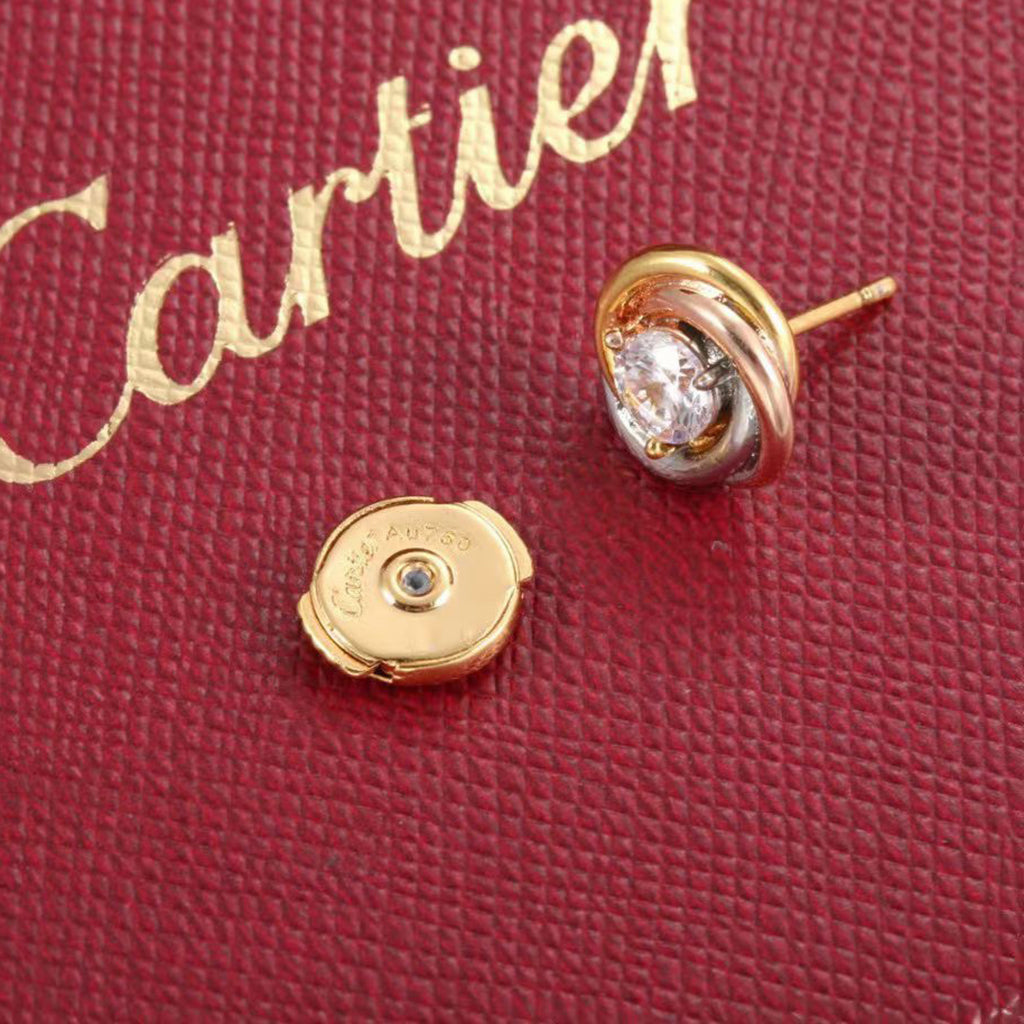 [Triumph Jewelry]TRINITY STUD DIAMOND EARRINGS