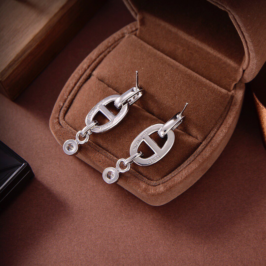 [Triumph Jewelry]HM CHAINE DIAMOND EARRINGS