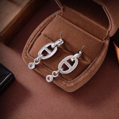 [Triumph Jewelry]HM CHAINE DIAMOND EARRINGS