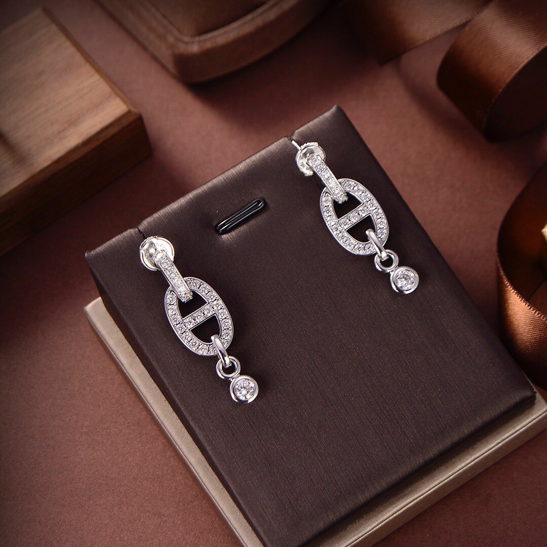 [Triumph Jewelry]HM CHAINE DIAMOND EARRINGS