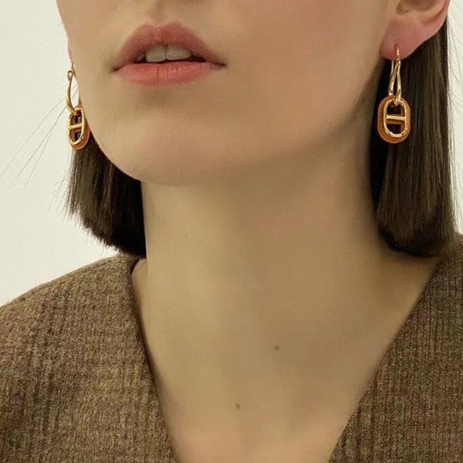 [Triumph Jewelry]HM O'MAILLON GOLD EARRINGS
