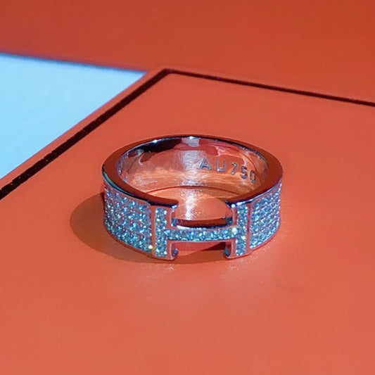 [Triumph Jewelry]H RING FULL DIAMOND