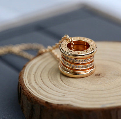 [Triumph Jewelry]ZERO 1 PINK GOLD DIAMOND NECKLACE