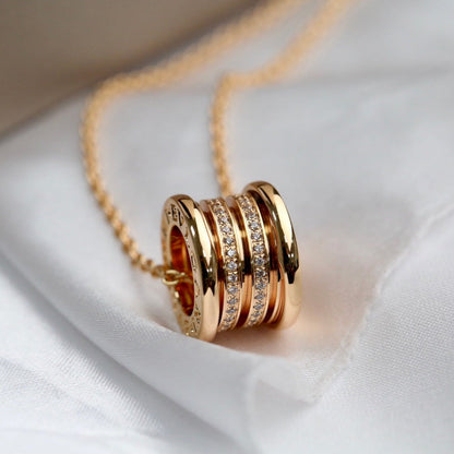 [Triumph Jewelry]ZERO 1 PINK GOLD DIAMOND NECKLACE