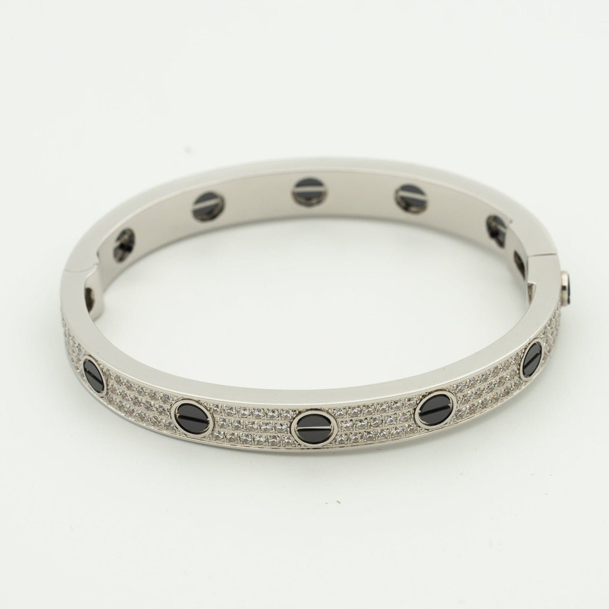 [Triumph Jewelry]LOVE BRACELET 6.1MM DIAMOND-PAVED CERAMIC