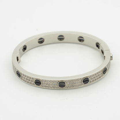 [Triumph Jewelry]LOVE BRACELET 6.1MM DIAMOND-PAVED CERAMIC