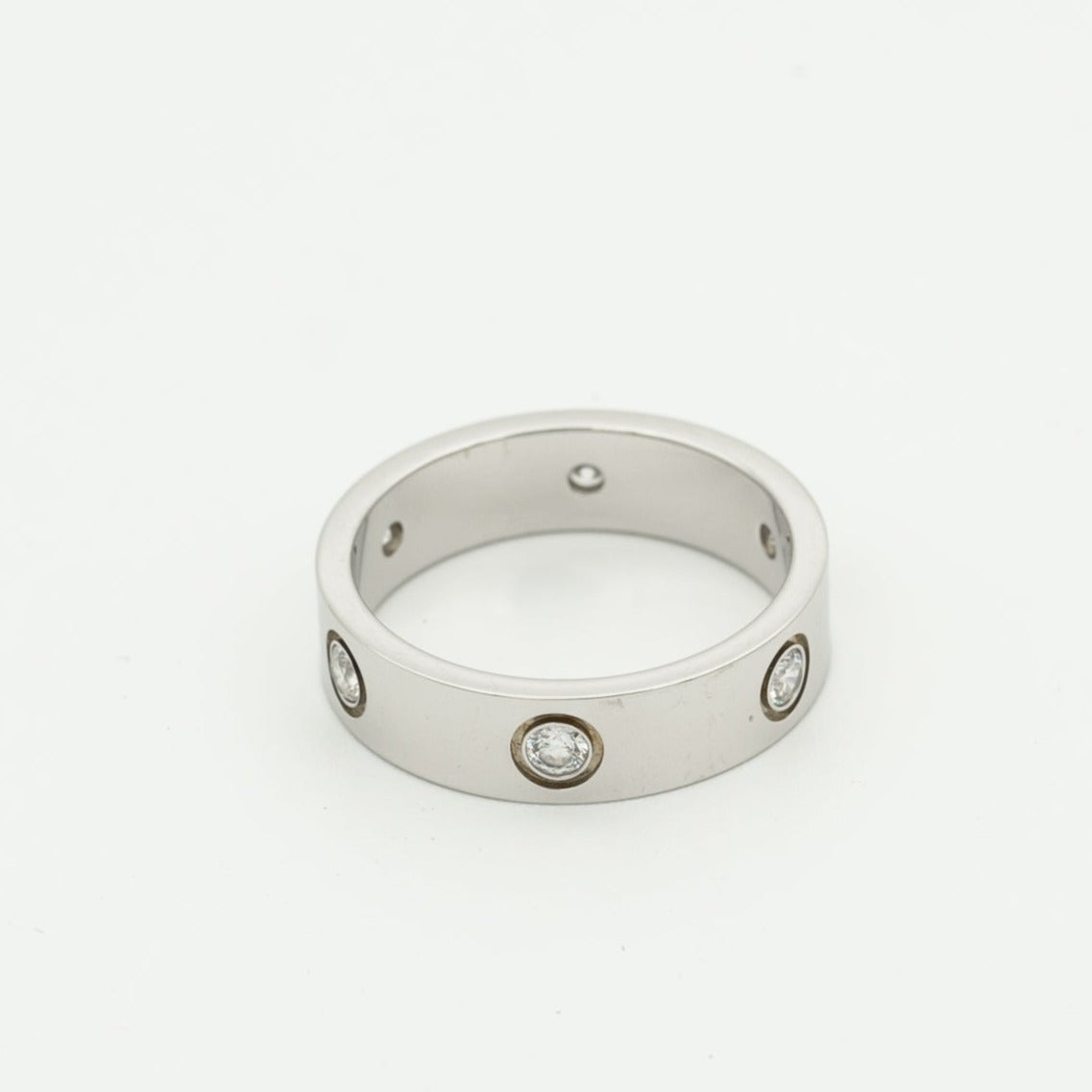 [Triumph Jewelry]LOVE RING 5.5MM 6 DIAMONDS SILVER