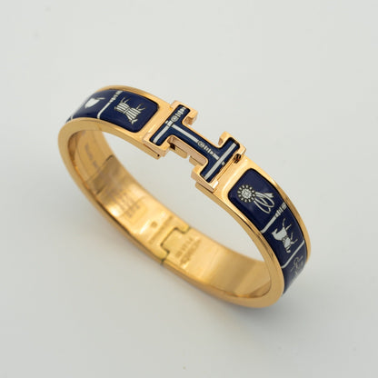 [Triumph Jewelry]H BRACELET BLUE CERAMIC