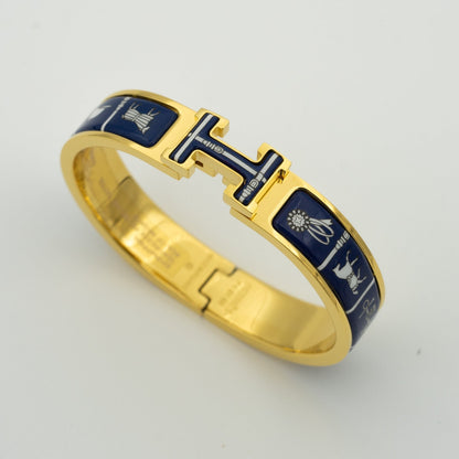 [Triumph Jewelry]H BRACELET BLUE CERAMIC