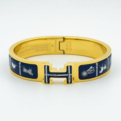 [Triumph Jewelry]H BRACELET BLUE CERAMIC
