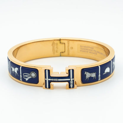 [Triumph Jewelry]H BRACELET BLUE CERAMIC