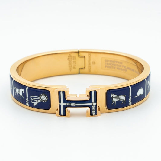 [Triumph Jewelry]H BRACELET BLUE CERAMIC