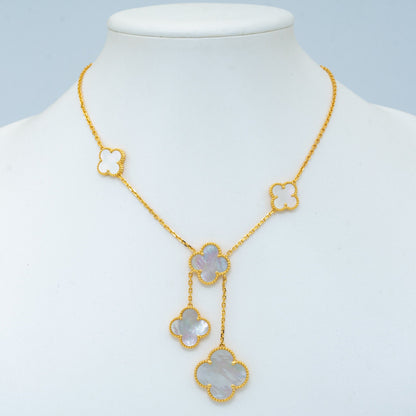 [Triumph Jewelry]CLOVER MOTHER OF PEARL NECKLACE 6 MOTIF