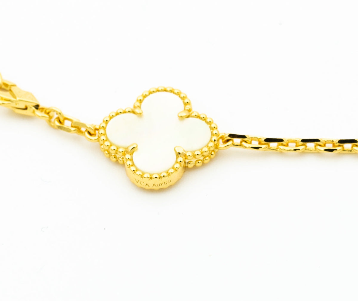 [Triumph Jewelry]CLOVER BRACELET 5 MOTIFS ONYX MOP