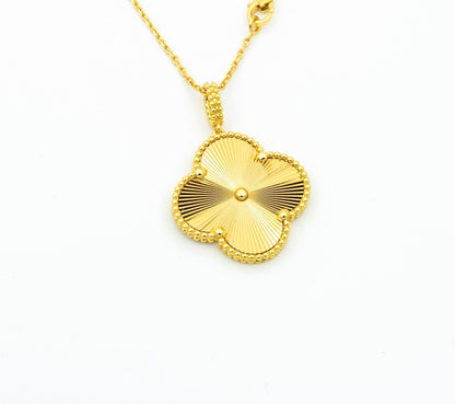 [Triumph Jewelry]CLOVER 25MM PEDANT NECKLACE GOLD