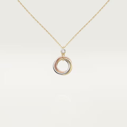 [Triumph Jewelry]TRINITY  NECKLACE 1 DIAMOND