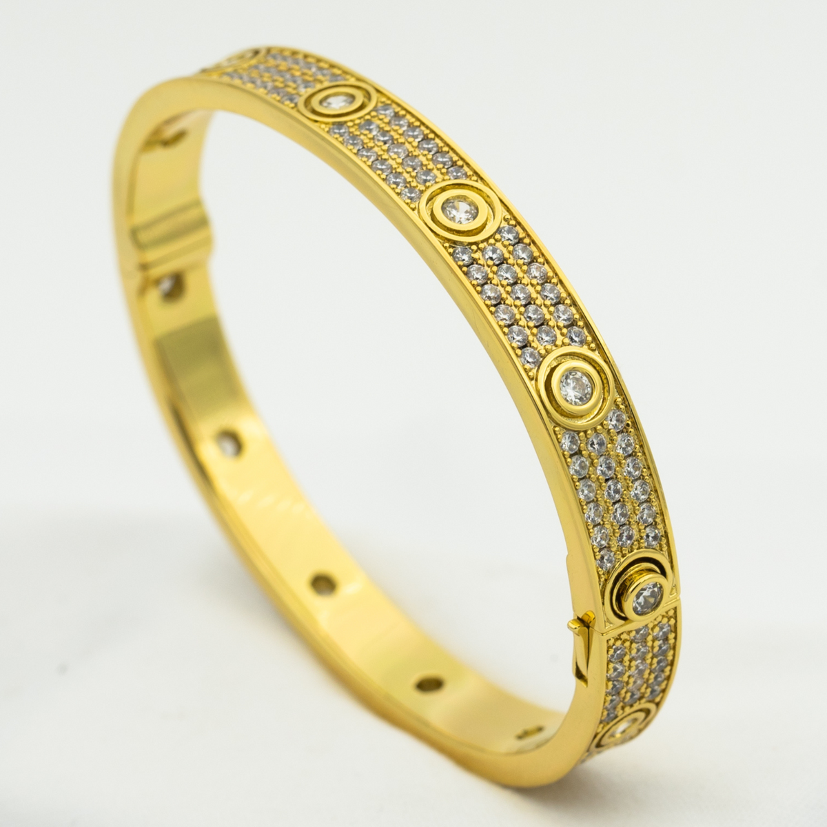 [Triumph Jewelry]LOVE BRACELET 6.1MM DIAMOND-PAVED 10 BIG DIAMONDS