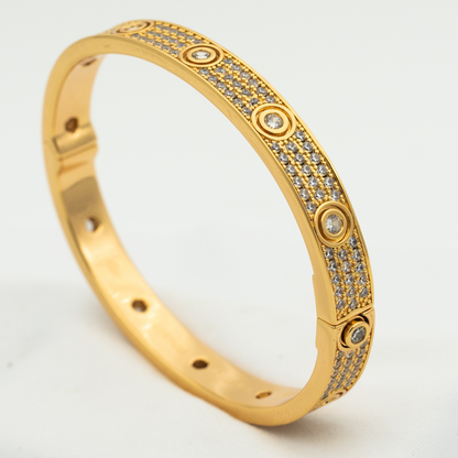 [Triumph Jewelry]LOVE BRACELET 6.1MM DIAMOND-PAVED 10 BIG DIAMONDS