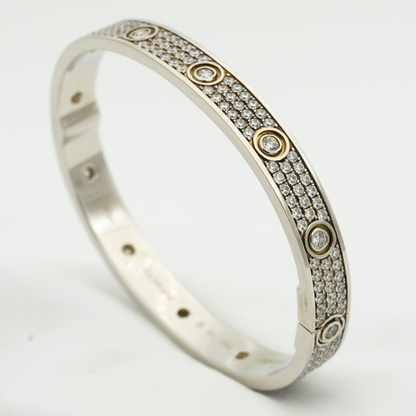 [Triumph Jewelry]LOVE BRACELET 6.1MM DIAMOND-PAVED 10 BIG DIAMONDS