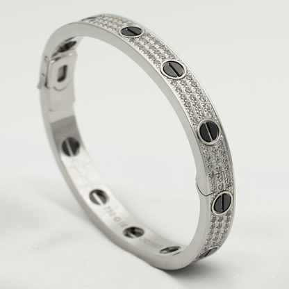 [Triumph Jewelry]LOVE BRACELET 6.1MM DIAMOND-PAVED CERAMIC