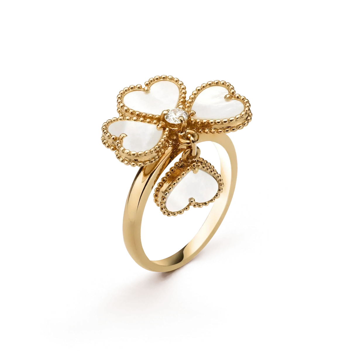 [Triumph Jewelry]SWEET CLOVER WHITE MOP RING