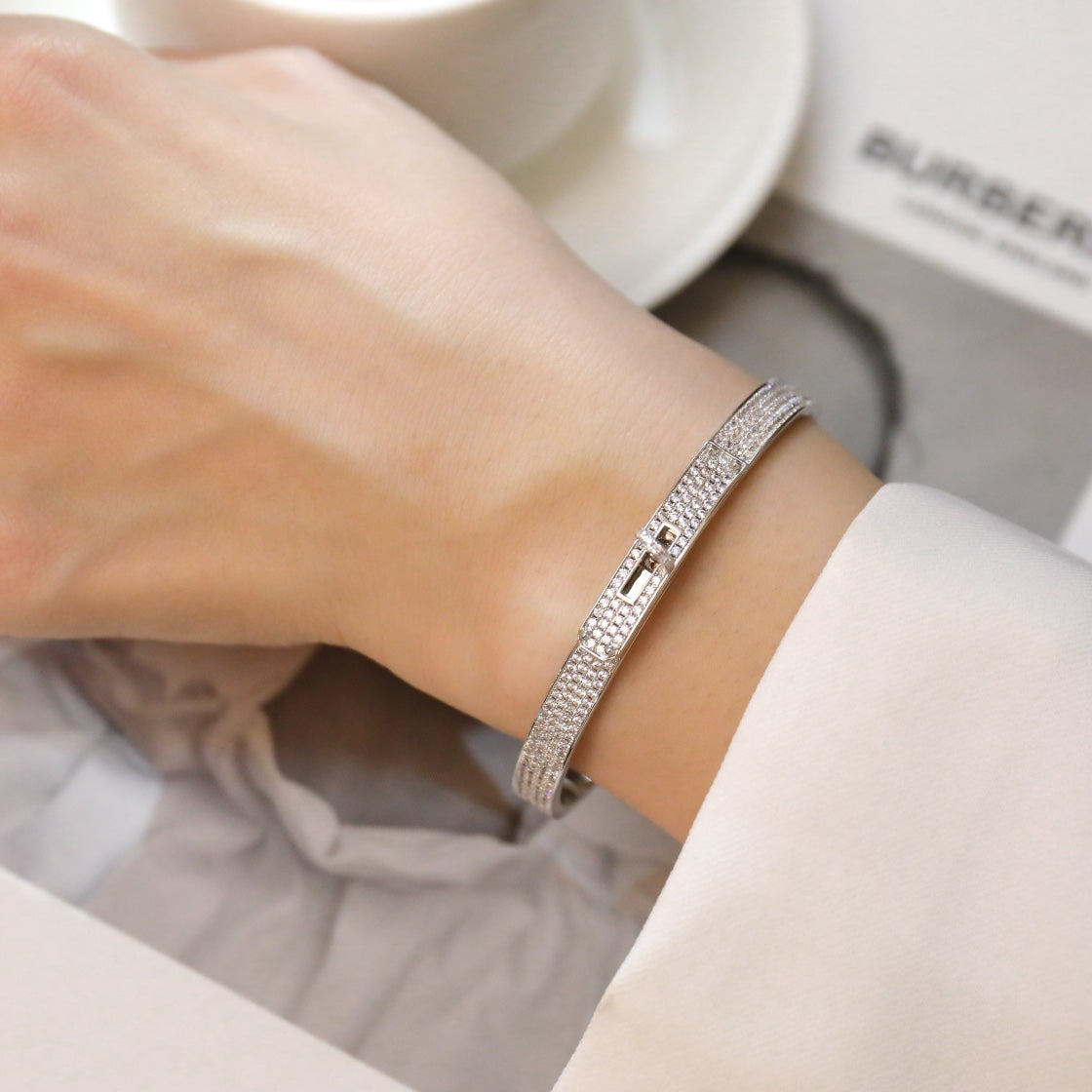 [Triumph Jewelry]KELLY BRACELET DIAMOND PAVED