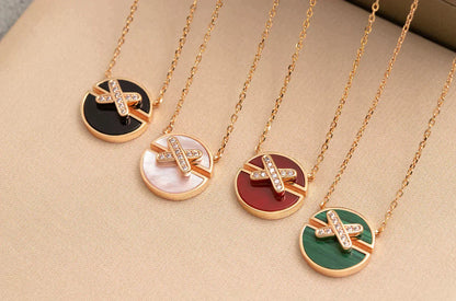 [Triumph Jewelry]JEUX DE ROSE GOLD DIAMOND NECKLACE