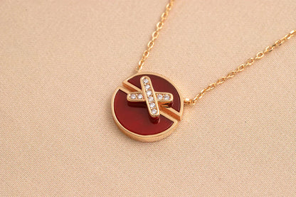[Triumph Jewelry]JEUX DE ROSE GOLD DIAMOND NECKLACE
