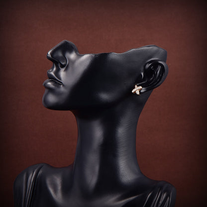 [Triumph Jewelry]JEUX DE GOLD DIAMOND EARRINGS
