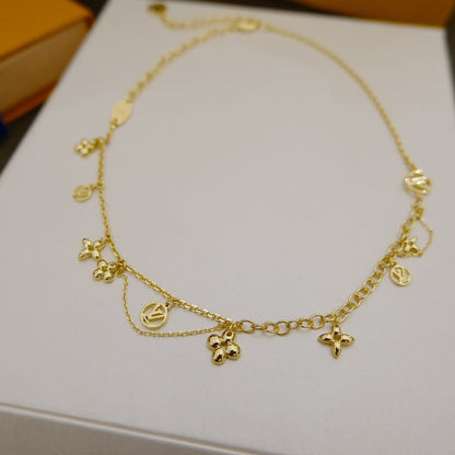 [Triumph Jewelry]BLOOMING SUPPLE NECKLACE BRASS