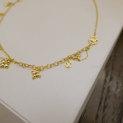 [Triumph Jewelry]BLOOMING SUPPLE NECKLACE BRASS