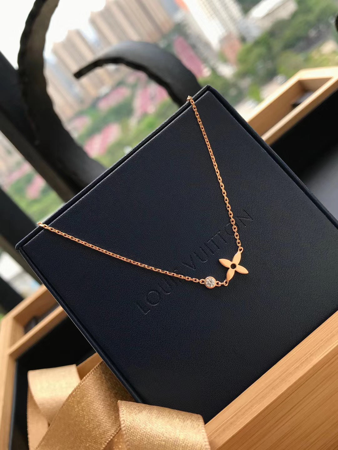 [Triumph Jewelry]BLOSSOM PENDANT PINK GOLD AND DIAMOND