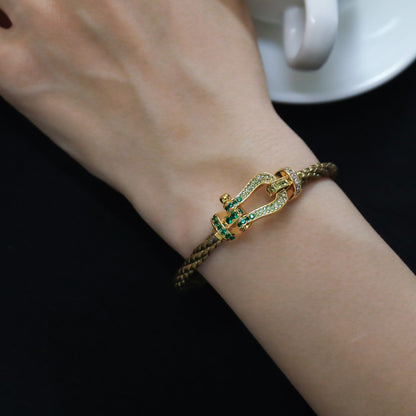 [Triumph Jewelry]FORCE 10 GOLD GREEN DIAMOND PAVED