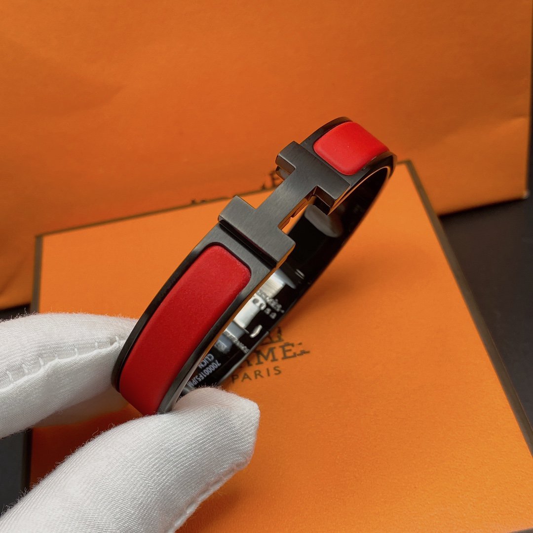 [Triumph Jewelry]CLIC HM SO BLACK RED BRACELET