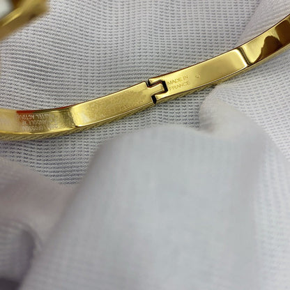 [Triumph Jewelry]CLASSIC HM CLIC WHITE 8MM ENAMEL BRACELET