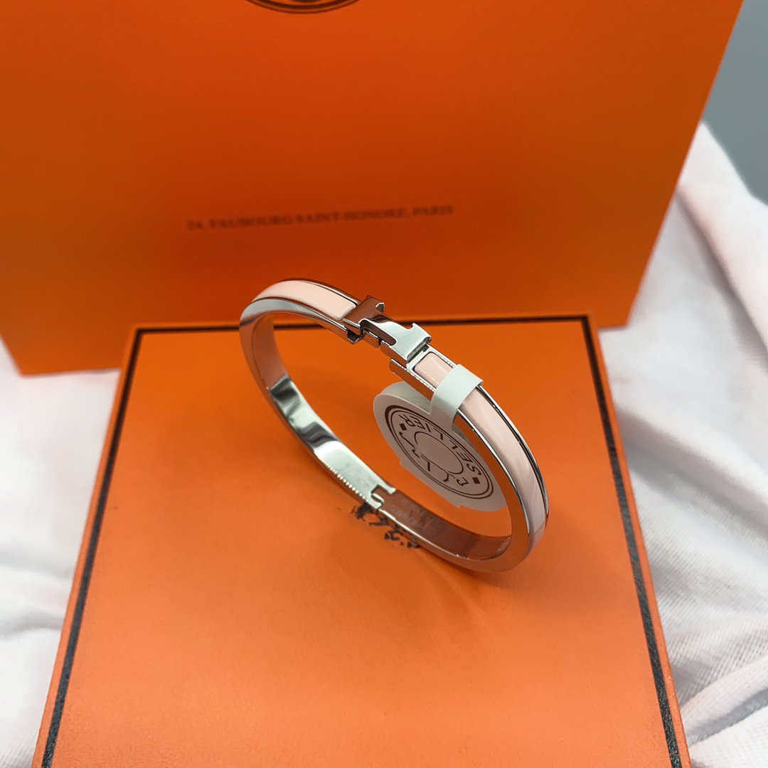 [Triumph Jewelry]CLASSIC HM CLIC  PINK 8MM ENAMEL BRACELET