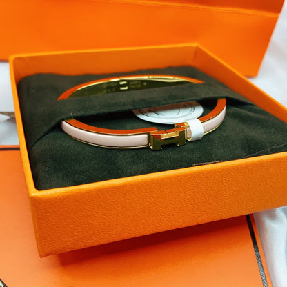 [Triumph Jewelry]CLASSIC HM CLIC  PINK 8MM ENAMEL BRACELET