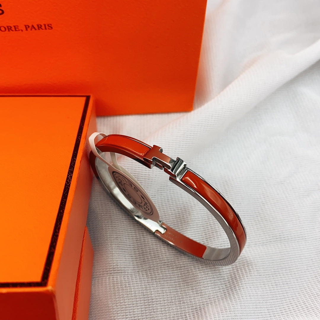 [Triumph Jewelry]CLASSIC HM CLIC RED 8MM ENAMEL BRACELET
