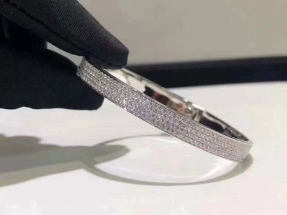 [Triumph Jewelry]HM KELLY BRACELET IN SILVER AND FULL PAVE DIAMOND