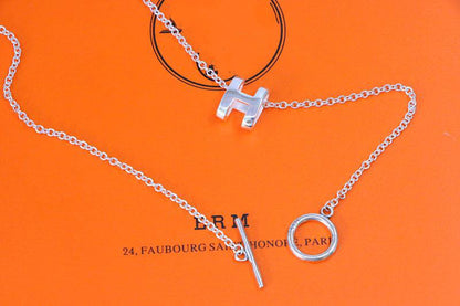 [Triumph Jewelry]HM NECKLACE H LETTER OVAL SERIES