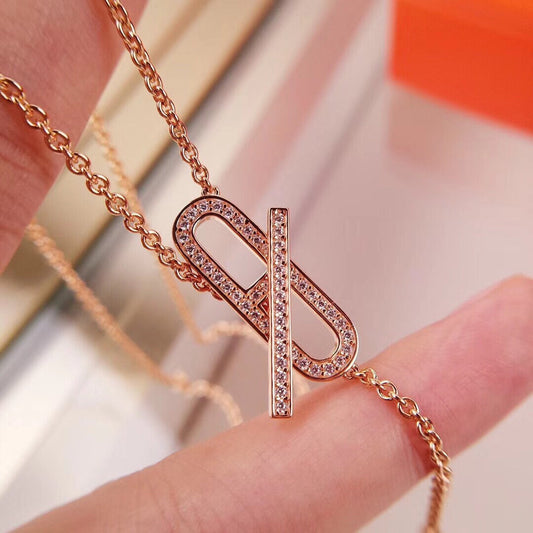 [Triumph Jewelry]HM FIRE PIG NOSE NECKLACE TRENDY STREET