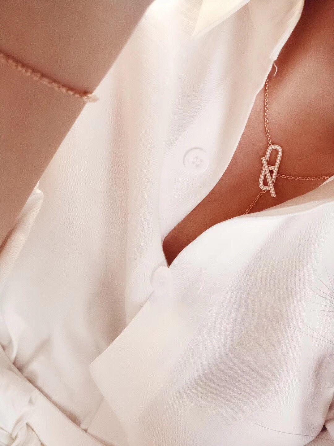 [Triumph Jewelry]HM FIRE PIG NOSE NECKLACE TRENDY STREET