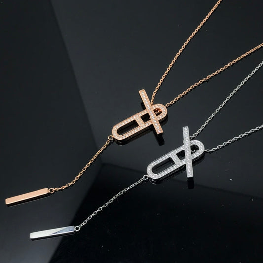 [Triumph Jewelry]HM NECKLACE PLATINUM ROSE GOLD DIAMOND
