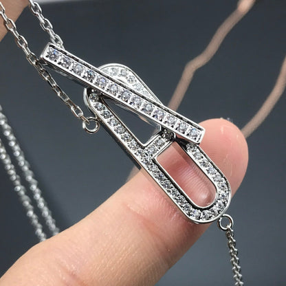 [Triumph Jewelry]HM NECKLACE PLATINUM ROSE GOLD DIAMOND