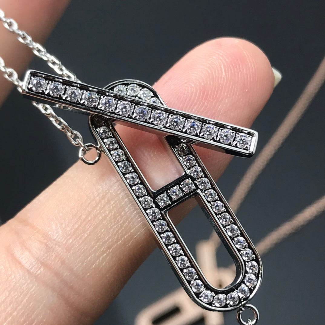 [Triumph Jewelry]HM NECKLACE PLATINUM ROSE GOLD DIAMOND