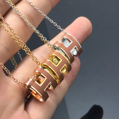 [Triumph Jewelry]H NECKLACE BROWN